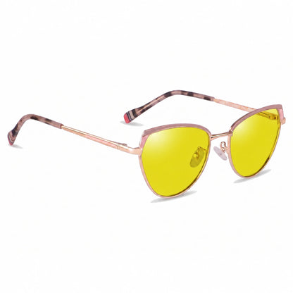 Fiore 3983 cat eye sunglasses, pink steel frame · ReFramed, photo 11 of 35 | Polarized UV400