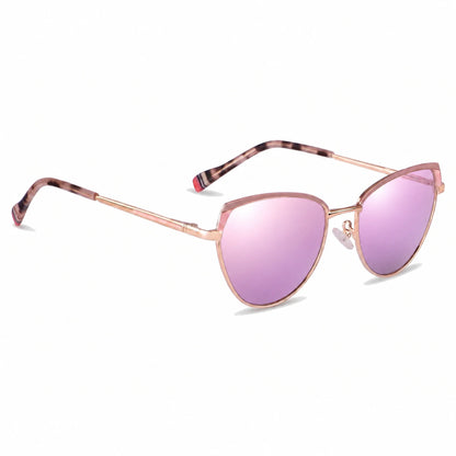 Fiore 3983 cat eye sunglasses, pink steel frame · ReFramed, photo 32 of 35 | Polarized UV400