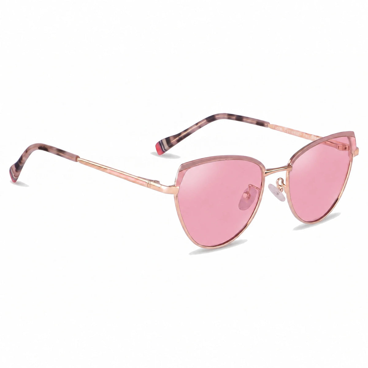 Fiore 3983 cat eye sunglasses, pink steel frame · ReFramed, photo 14 of 35 | Polarized UV400