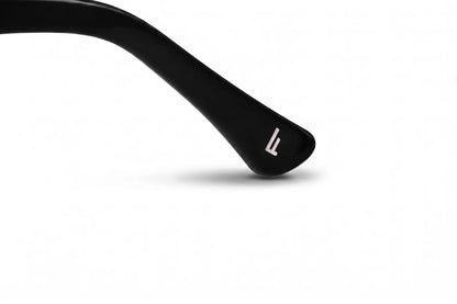 Fiore 4488 eyeglasses in black – temple logo detail