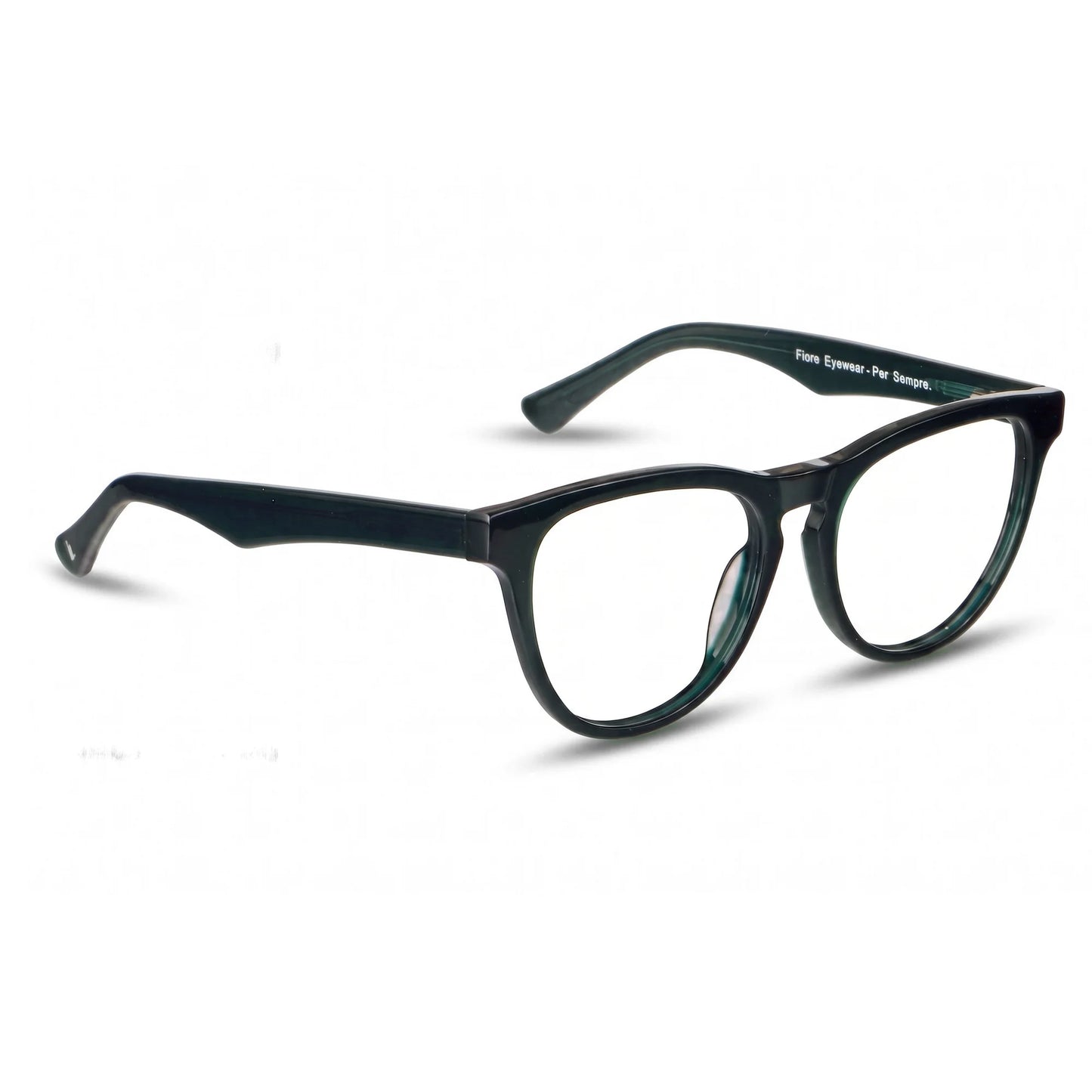 Fiore 4488 eyeglasses in green – three-quarter view