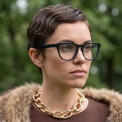 Fiore 4488 cat-eye acetate reading glasses, green frame · ReFramed, photo 66 of 70