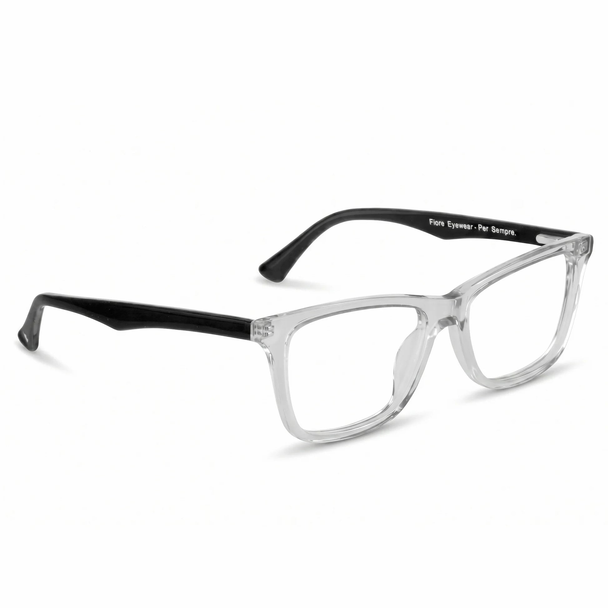 Fiore 5228 eyeglasses in transparent – three-quarter view