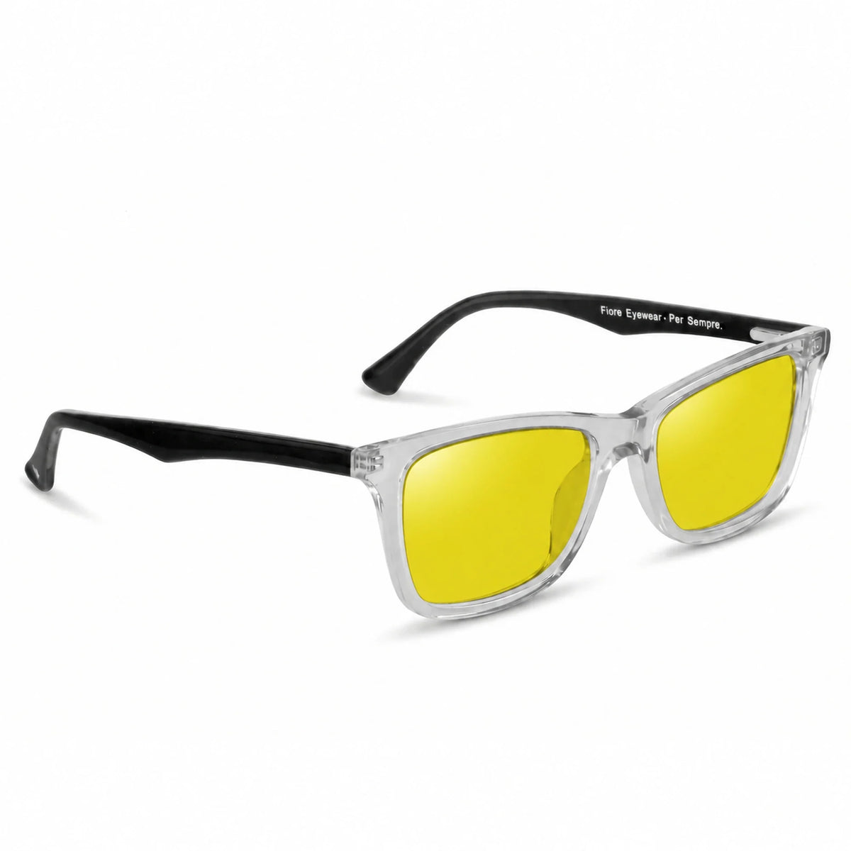 Fiore 5228 wayfarer-style sunglasses, clear bio-acetate frame · ReFramed, photo 11 of 36
