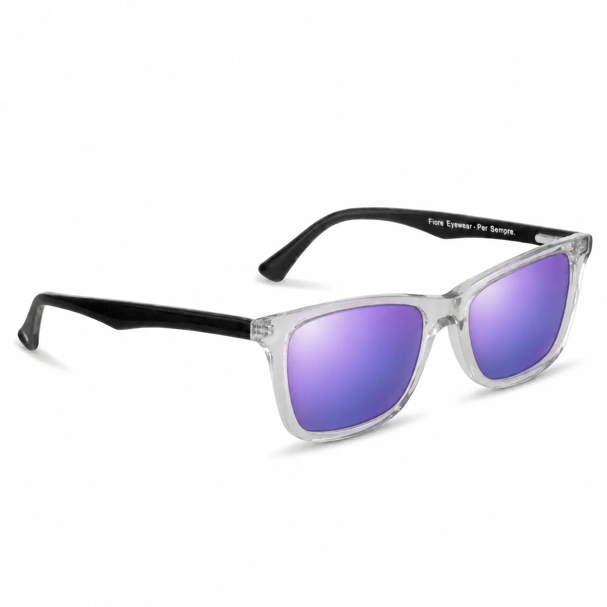 Fiore 5228 wayfarer-style sunglasses, clear bio-acetate frame · ReFramed, photo 35 of 36
