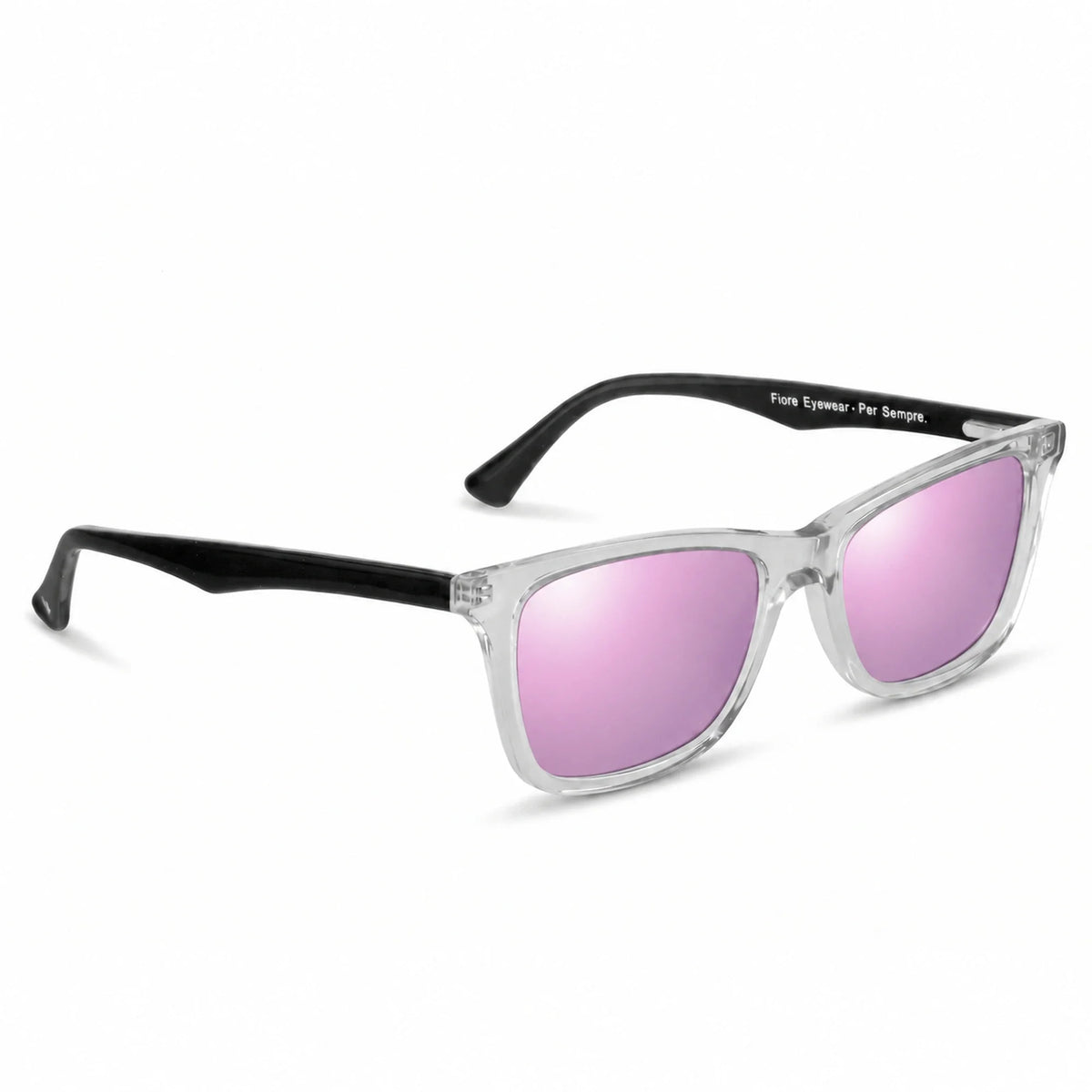 Fiore 5228 wayfarer-style sunglasses, clear bio-acetate frame · ReFramed, photo 32 of 36