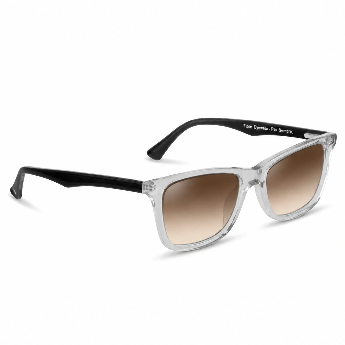 Fiore 5228 wayfarer-style sunglasses, clear bio-acetate frame · ReFramed, photo 23 of 36