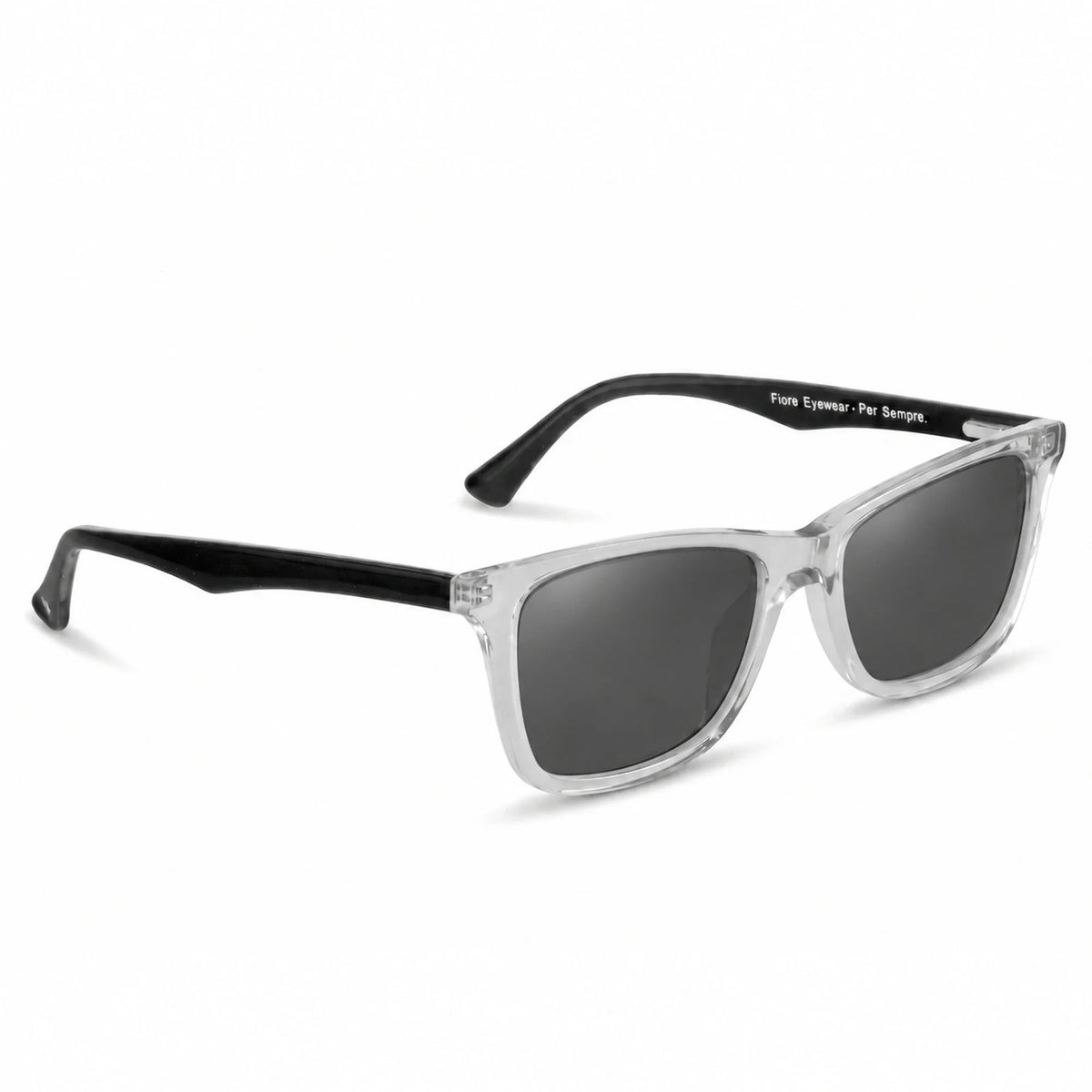 Fiore 5228 wayfarer-style sunglasses, clear bio-acetate frame · ReFramed, photo 2 of 36