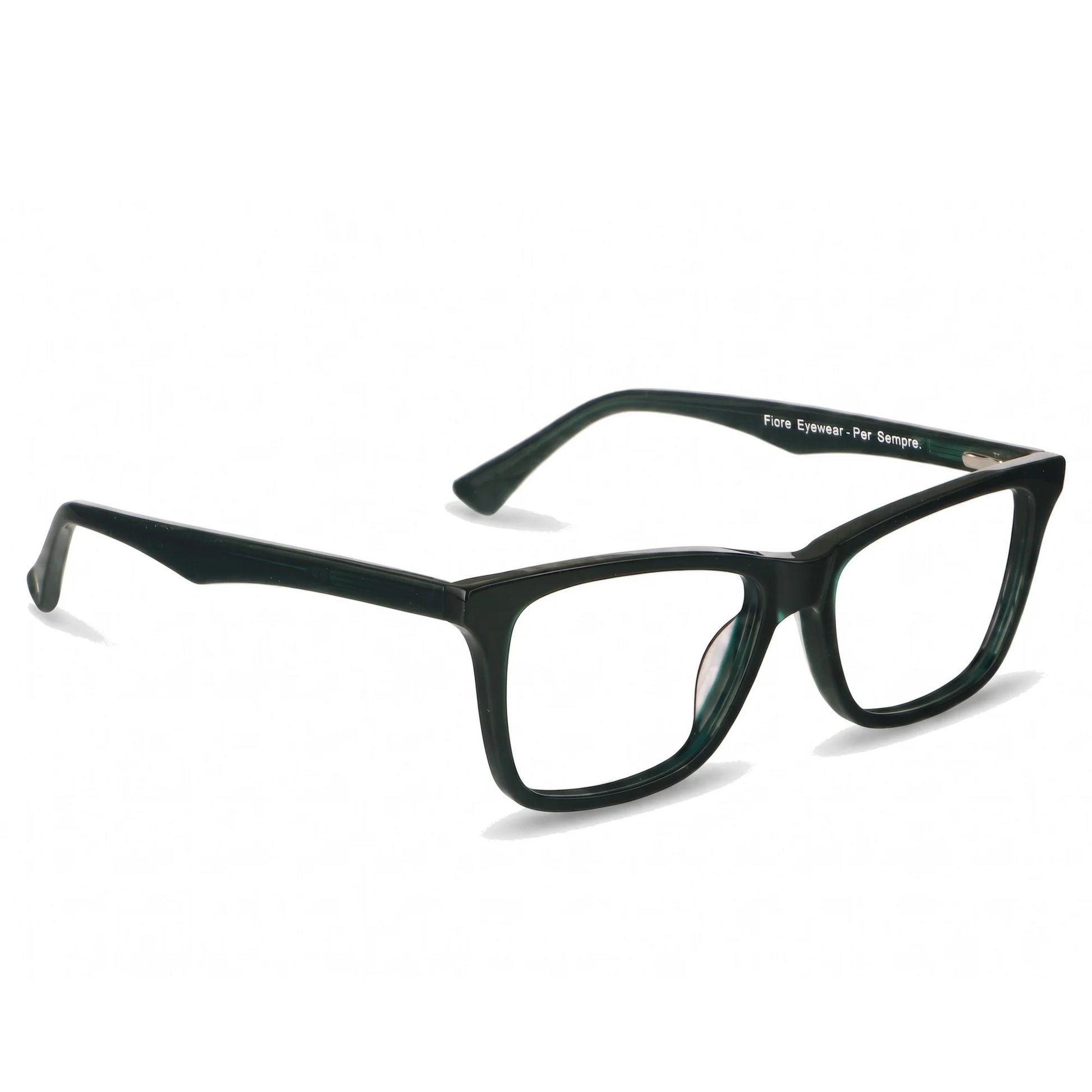 Fiore 5228 eyeglasses in green – three-quarter view