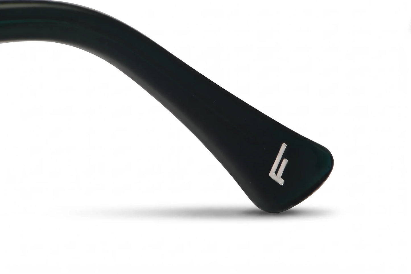 Fiore 5228 eyeglasses in green – temple logo detail