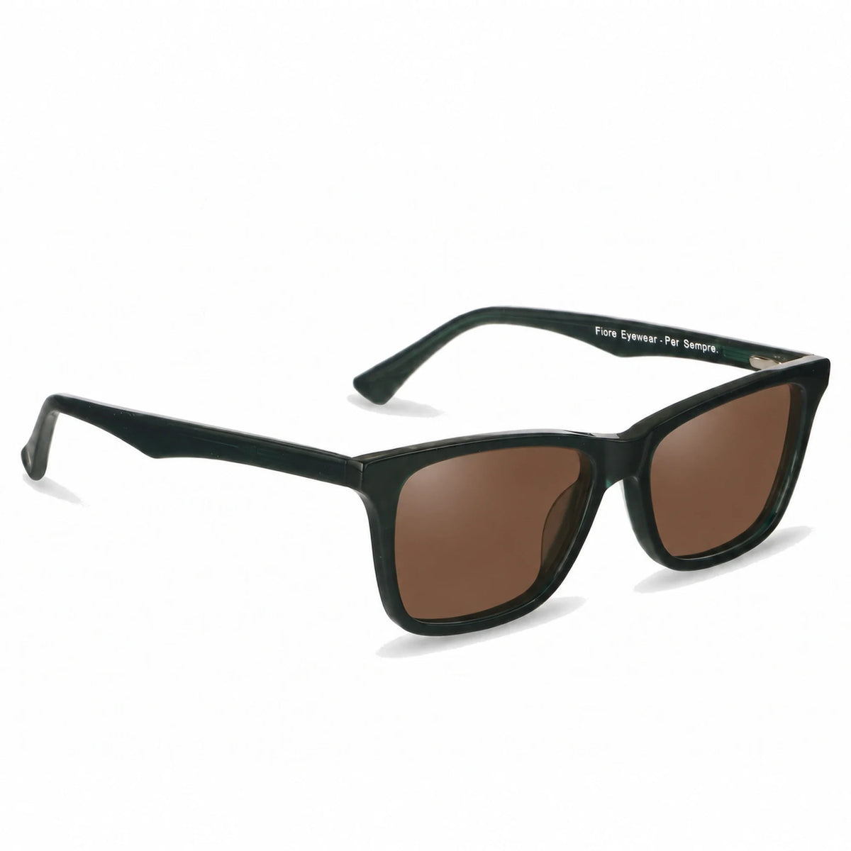 Fiore 5228 wayfarer-style sunglasses, green bio-acetate frame · ReFramed, photo 5 of 30