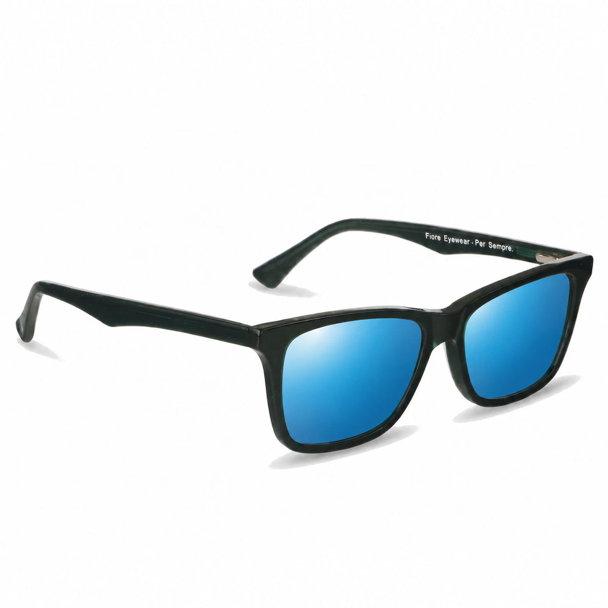 Fiore 5228 wayfarer-style sunglasses, green bio-acetate frame · ReFramed, photo 26 of 30
