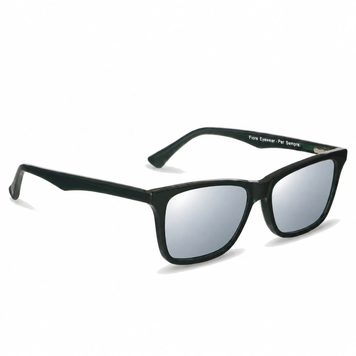 Fiore 5228 wayfarer-style sunglasses, green bio-acetate frame · ReFramed, photo 29 of 30