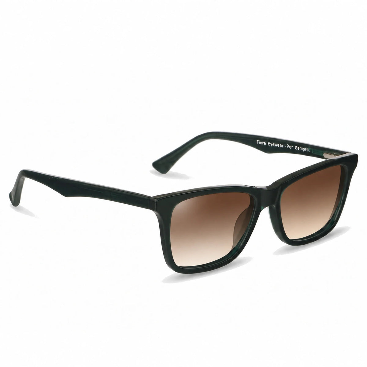 Fiore 5228 wayfarer-style sunglasses, green bio-acetate frame · ReFramed, photo 23 of 30