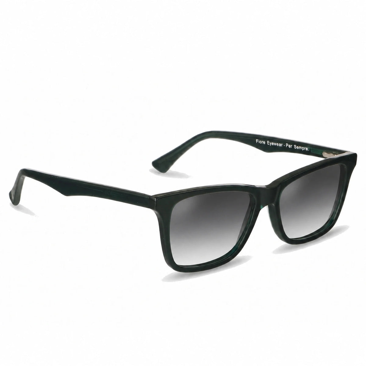 Fiore 5228 wayfarer-style sunglasses, green bio-acetate frame · ReFramed, photo 20 of 30