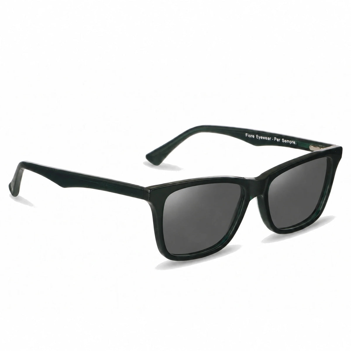 Fiore 5228 wayfarer-style sunglasses, green bio-acetate frame · ReFramed, photo 2 of 30