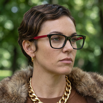 Fiore 5228 wayfarer acetate reading glasses, black frame · ReFramed, photo 99 of 100