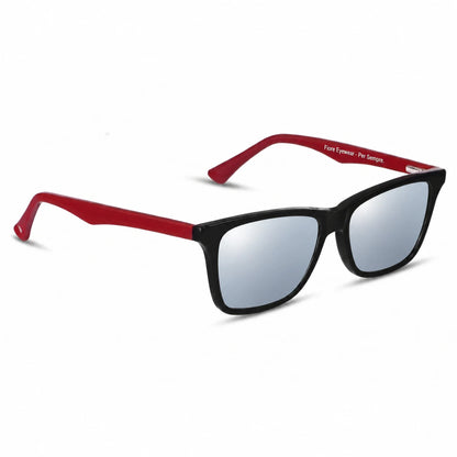Fiore 5228 wayfarer-style sunglasses, black & red bio-acetate frame · ReFramed, photo 29 of 36