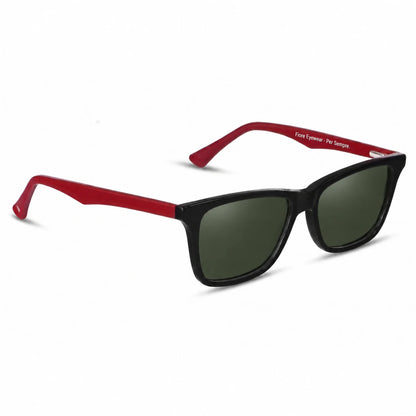 Fiore 5228 wayfarer-style sunglasses, black & red bio-acetate frame · ReFramed, photo 8 of 36