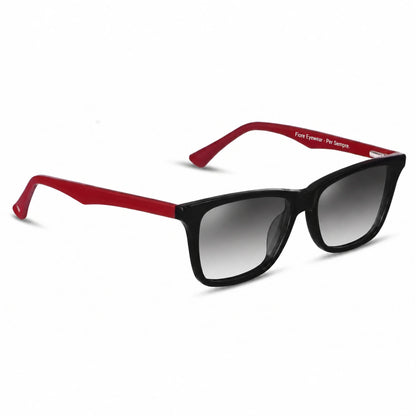 Fiore 5228 wayfarer-style sunglasses, black & red bio-acetate frame · ReFramed, photo 20 of 36