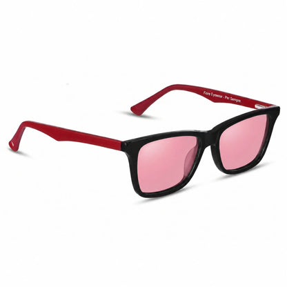 Fiore 5228 wayfarer-style sunglasses, black & red bio-acetate frame · ReFramed, photo 14 of 36