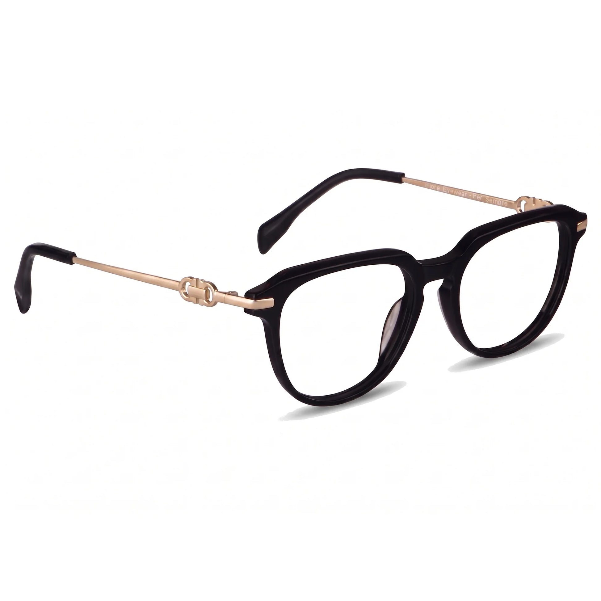 Fiore 5409 eyeglasses in black – three-quarter view