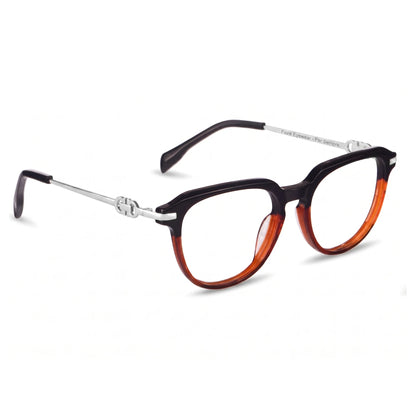 Fiore 5409 eyeglasses in black brown – three-quarter view