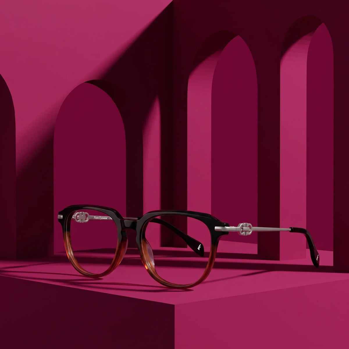 Fiore 5409 round acetate and metal reading glasses, black brown frame · ReFramed, photo 31 of 84
