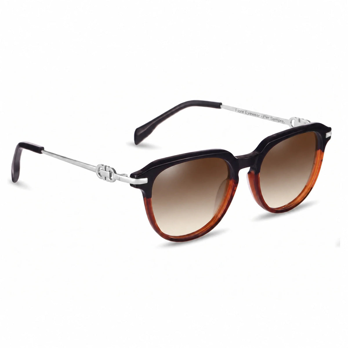 Fiore 5409 round sunglasses, brown bio-acetate frame · ReFramed, photo 23 of 36 | Polarized UV400