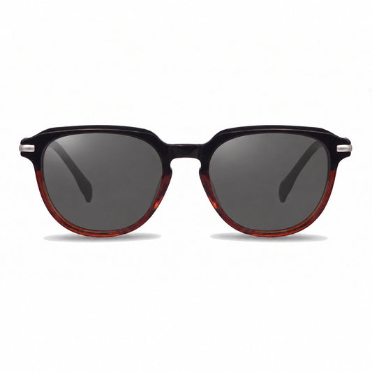 Fiore 5409 round sunglasses, brown bio-acetate frame · ReFramed, photo 1 of 36 | Polarized UV400