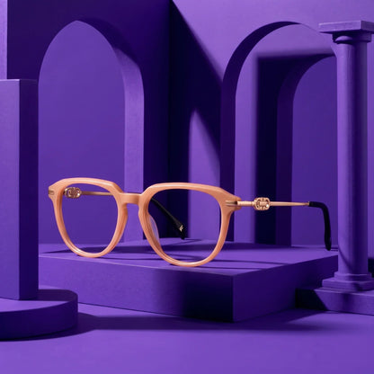 Fiore 5409 round acetate and metal reading glasses, milky white frame · ReFramed, photo 51 of 84