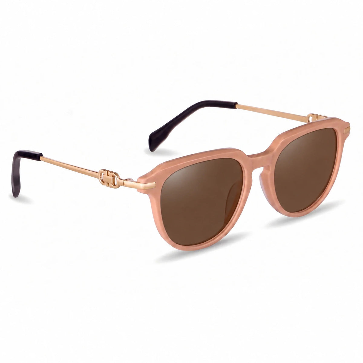 Fiore 5409 round sunglasses, pink bio-acetate frame · ReFramed, photo 5 of 36 | Polarized UV400