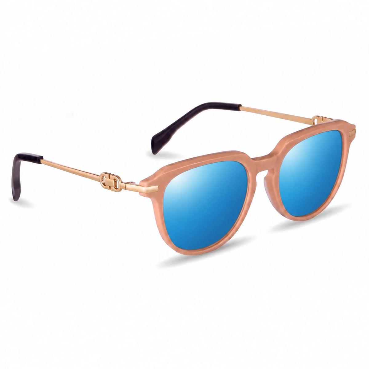 Fiore 5409 round sunglasses, pink bio-acetate frame · ReFramed, photo 26 of 36 | Polarized UV400