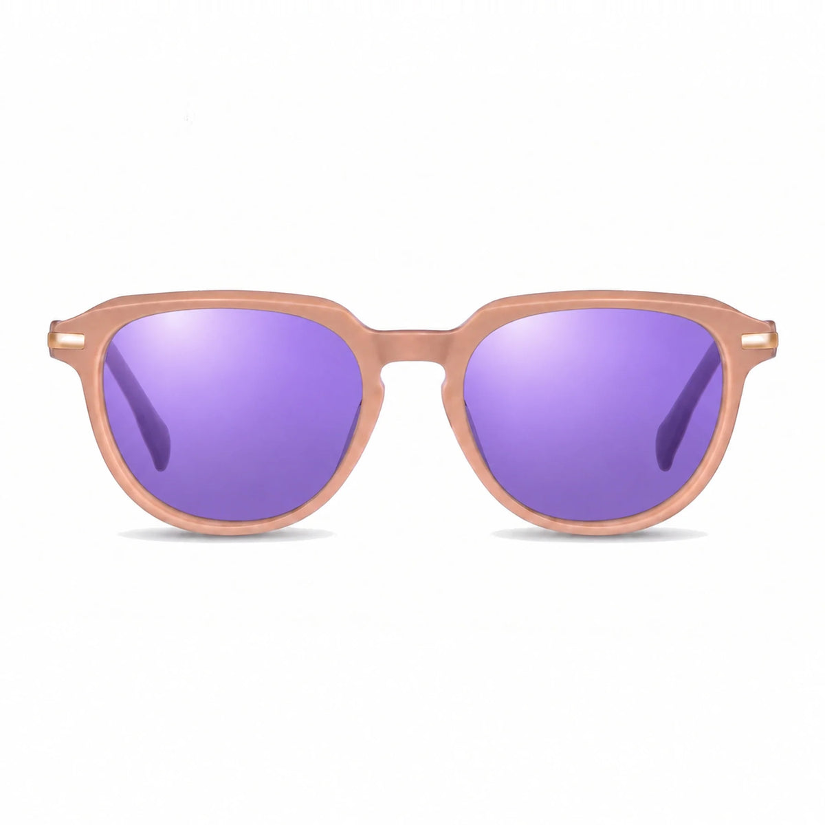 Fiore 5409 round sunglasses, pink bio-acetate frame · ReFramed, photo 34 of 36 | Polarized UV400