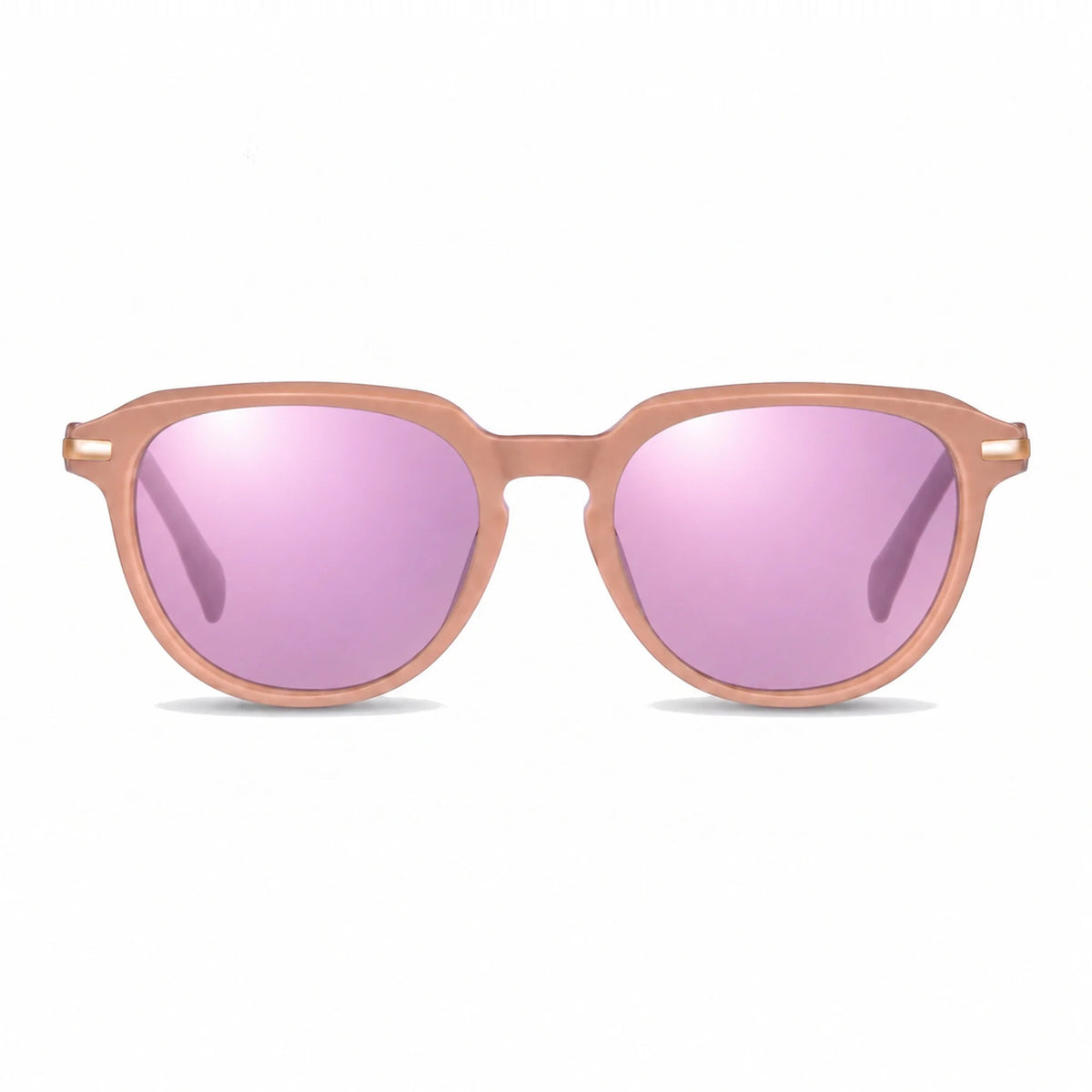 Fiore 5409 round sunglasses, pink bio-acetate frame · ReFramed, photo 31 of 36 | Polarized UV400