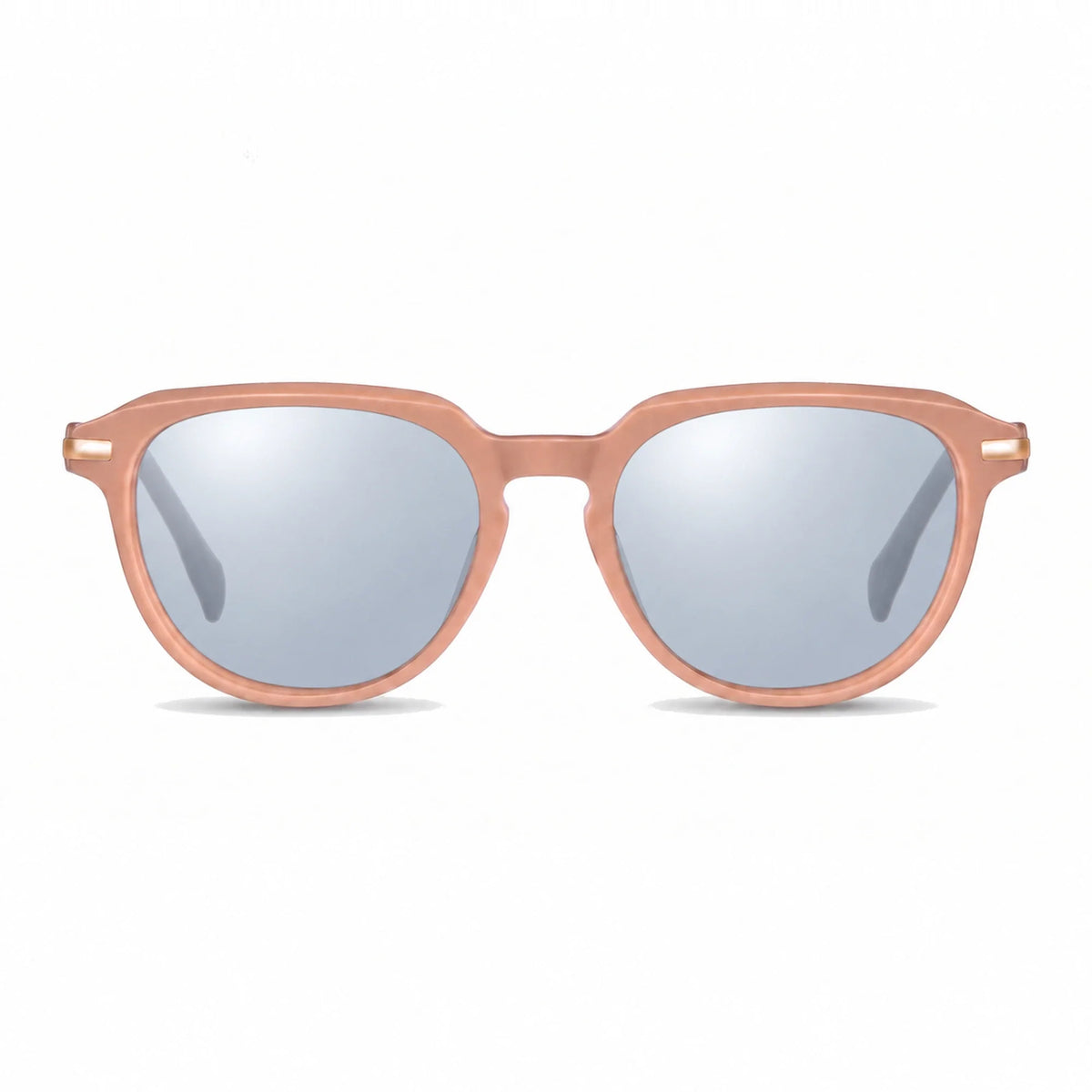 Fiore 5409 round sunglasses, pink bio-acetate frame · ReFramed, photo 28 of 36 | Polarized UV400