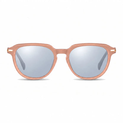 Fiore 5409 round sunglasses, pink bio-acetate frame · ReFramed, photo 28 of 36 | Polarized UV400