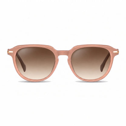 Fiore 5409 round sunglasses, pink bio-acetate frame · ReFramed, photo 22 of 36 | Polarized UV400