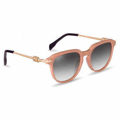 Fiore 5409 round sunglasses, pink bio-acetate frame · ReFramed, photo 20 of 36 | Polarized UV400
