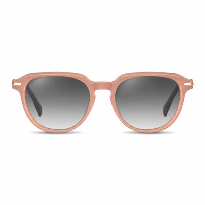 Fiore 5409 round sunglasses, pink bio-acetate frame · ReFramed, photo 19 of 36 | Polarized UV400
