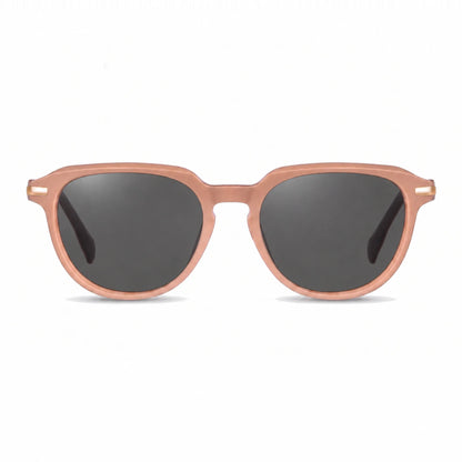 Fiore 5409 round sunglasses, pink bio-acetate frame · ReFramed, photo 1 of 36 | Polarized UV400