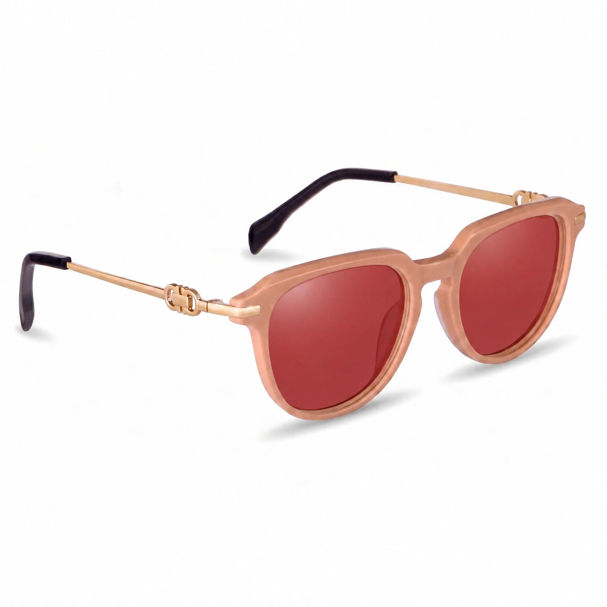 Fiore 5409 round sunglasses, pink bio-acetate frame · ReFramed, photo 17 of 36 | Polarized UV400