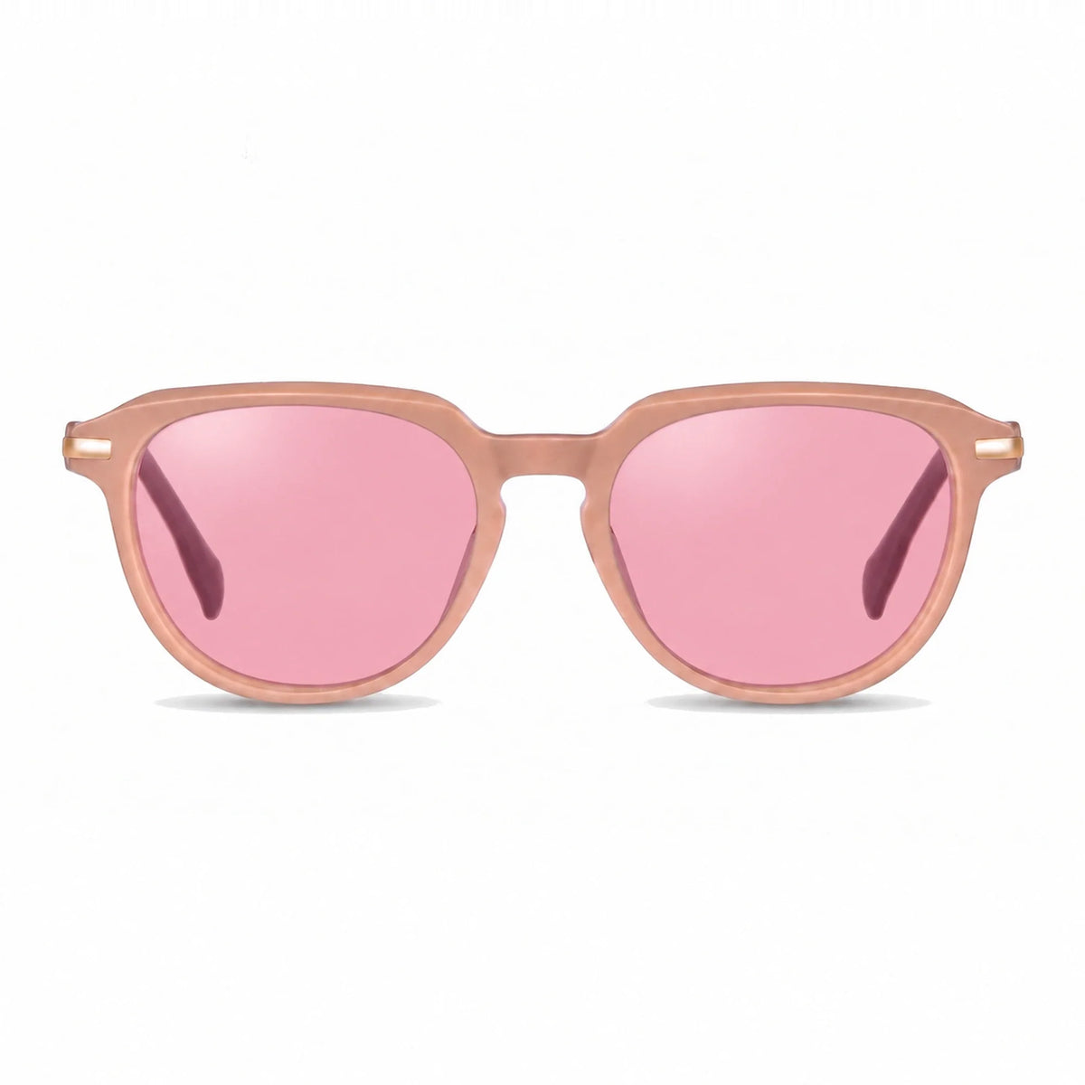 Fiore 5409 round sunglasses, pink bio-acetate frame · ReFramed, photo 13 of 36 | Polarized UV400