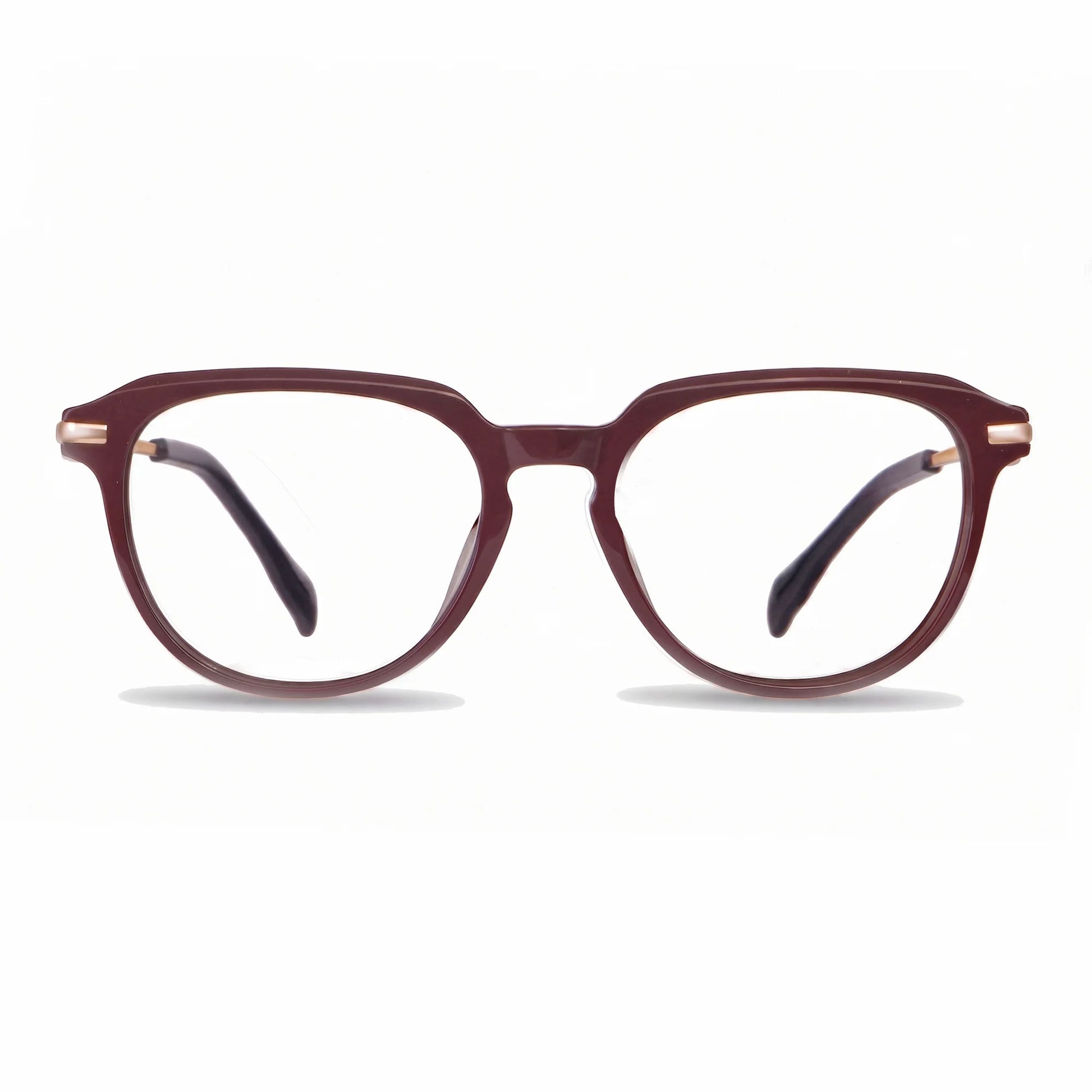 Fiore 5409 eyeglasses in brown red – front view