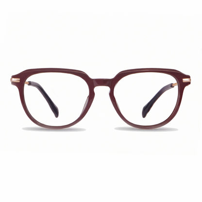 Fiore 5409 eyeglasses in brown red – front view