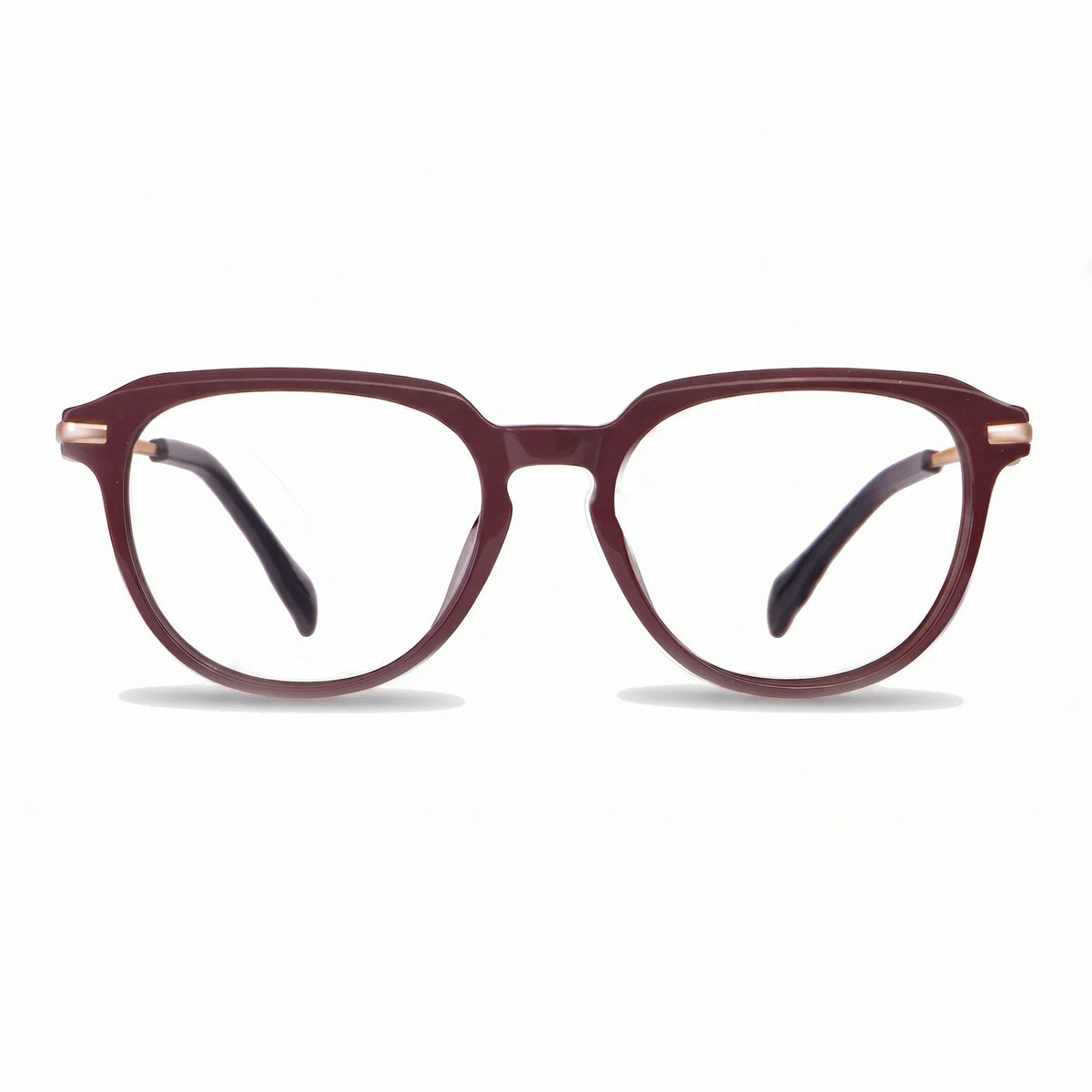 Fiore 5409 round acetate and metal reading glasses, brown red frame · ReFramed, photo 64 of 84