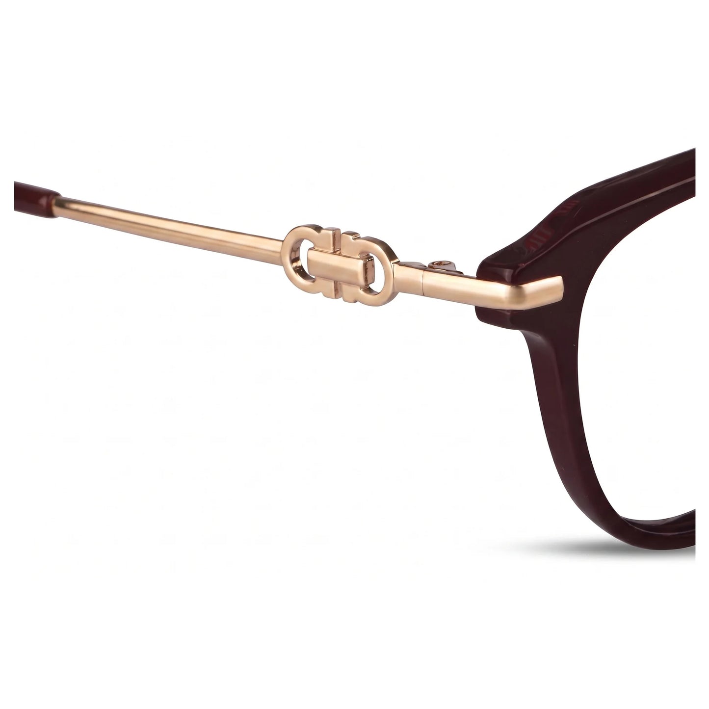 Fiore 5409 eyeglasses in brown red – side view