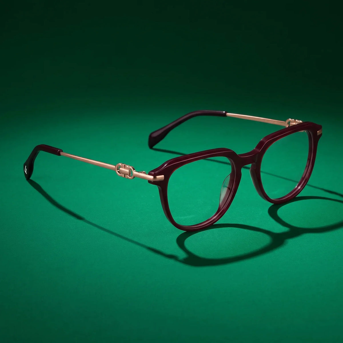 Fiore 5409 round acetate and metal reading glasses, brown red frame · ReFramed, photo 68 of 84