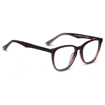 Fiore 7046 eyeglasses in gradual brown – three-quarter view