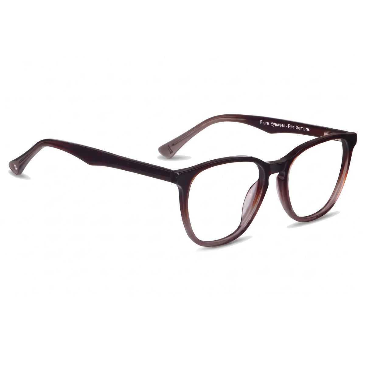 Fiore 7046 round acetate reading glasses, gradient brown frame · ReFramed, photo 41 of 79